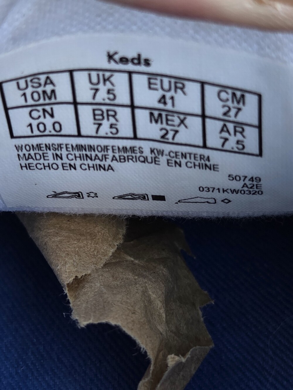Keds Women's White Lace-Up Low Top Sneakers Logo Accents Classic Casual Size-10 - Picture 12 of 13